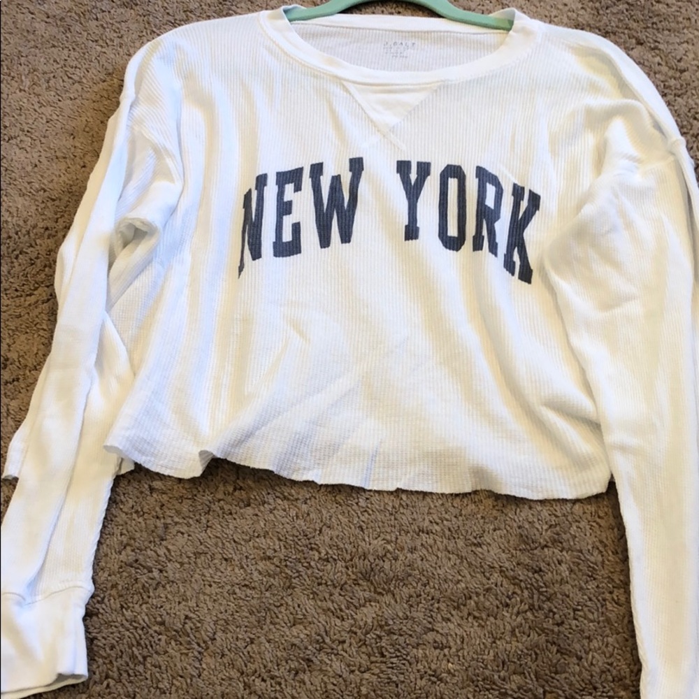brandy melville white long sleeve